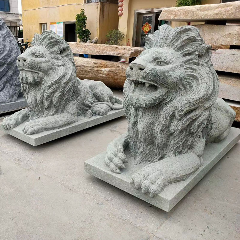 Stone Lion Statues