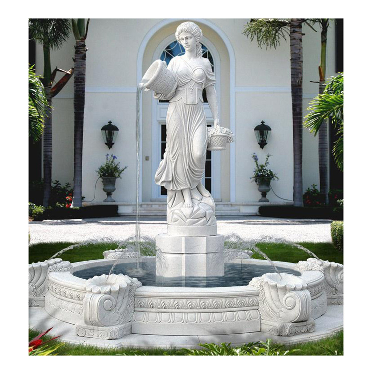 Lady Water Fountain Statue