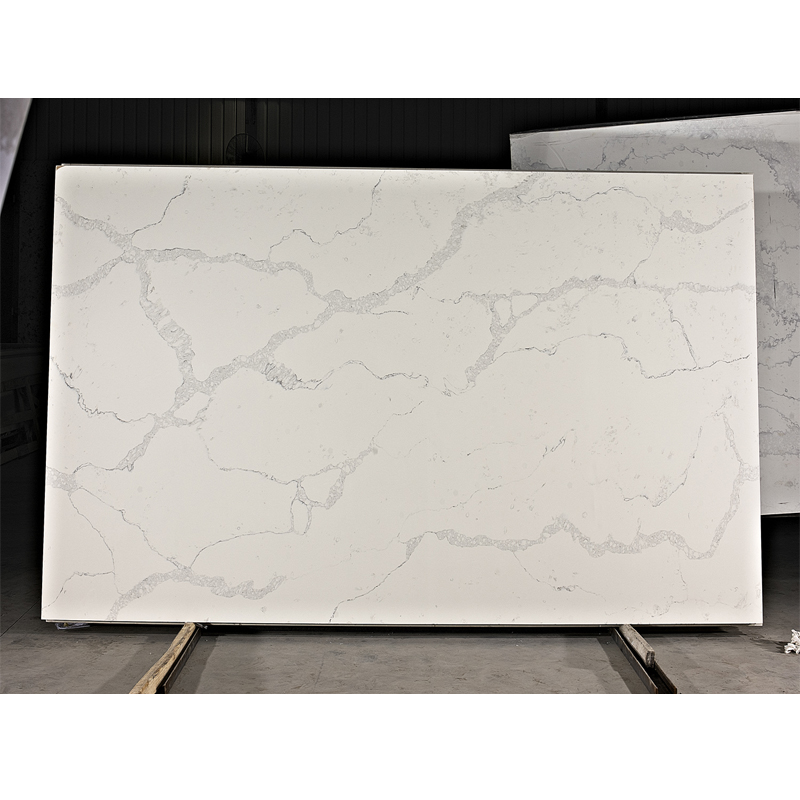 China Calacatta Nuvo Quartz Big Slab