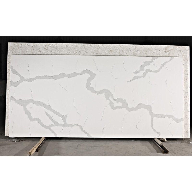 Man Made Calacatta White Quartz Stone Slabs
