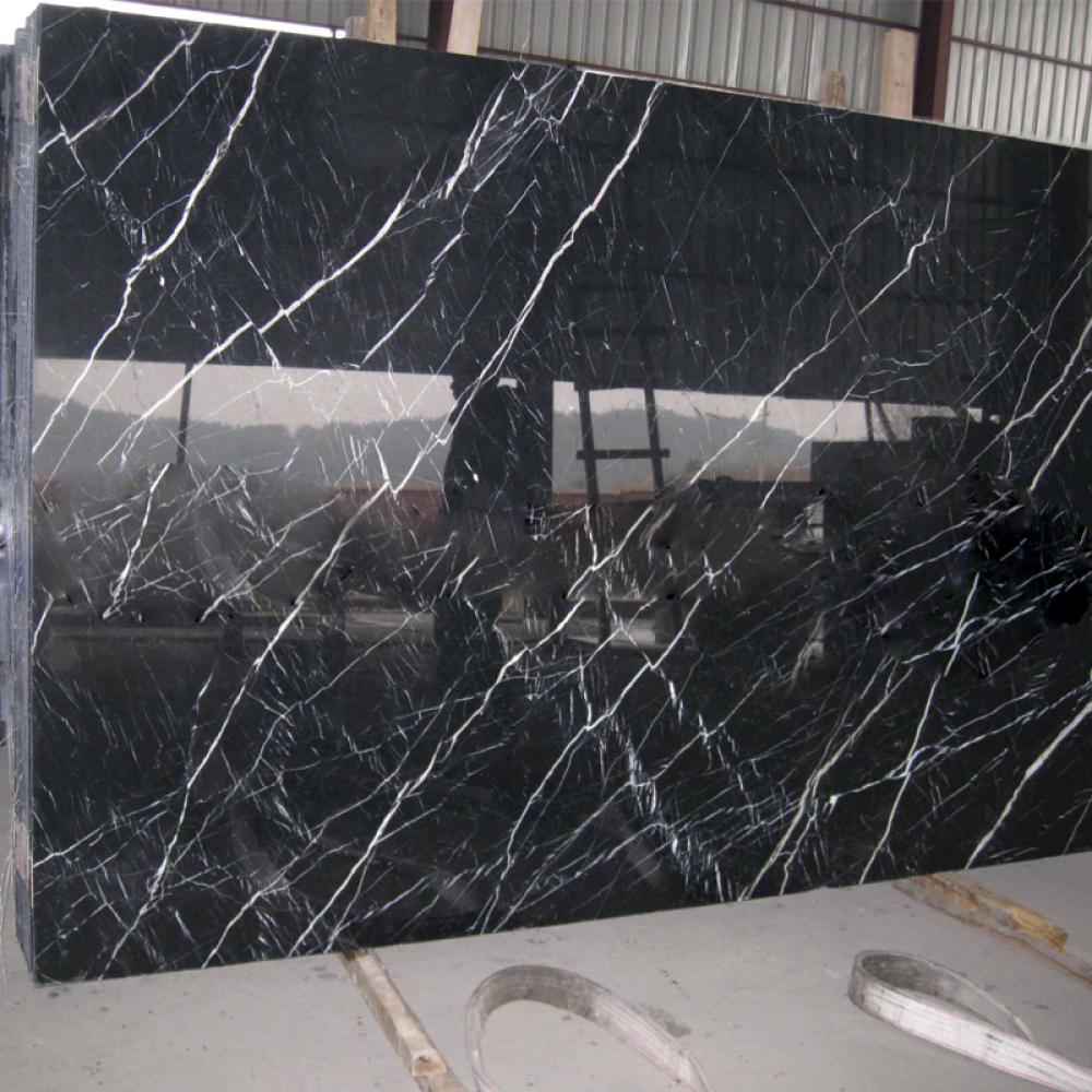 Margiua Black Nero Marquina Marble Slab