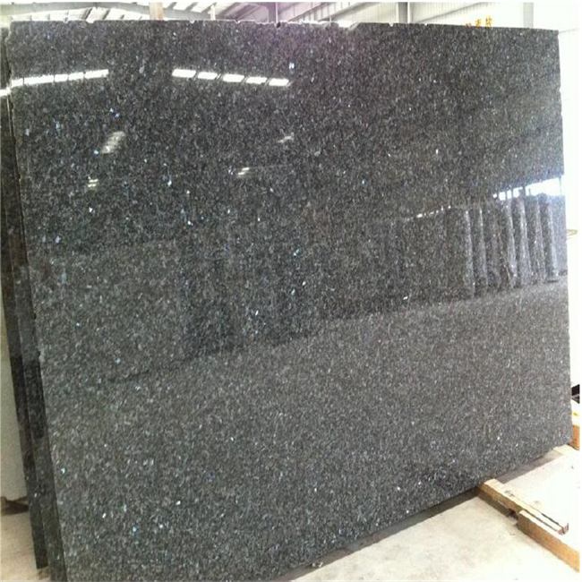 Polished Norway silver pearl granite Slab