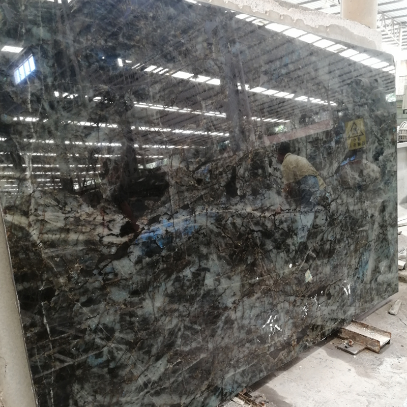 Lemurian blue granite slab