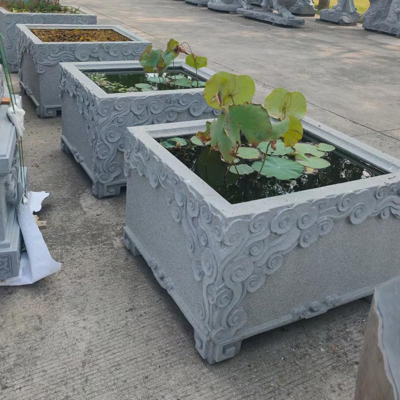 Granite stone planters