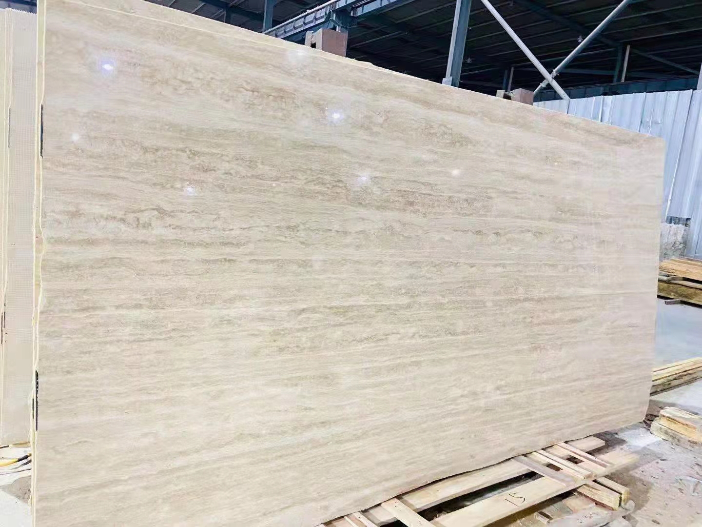 White Travertine Slab